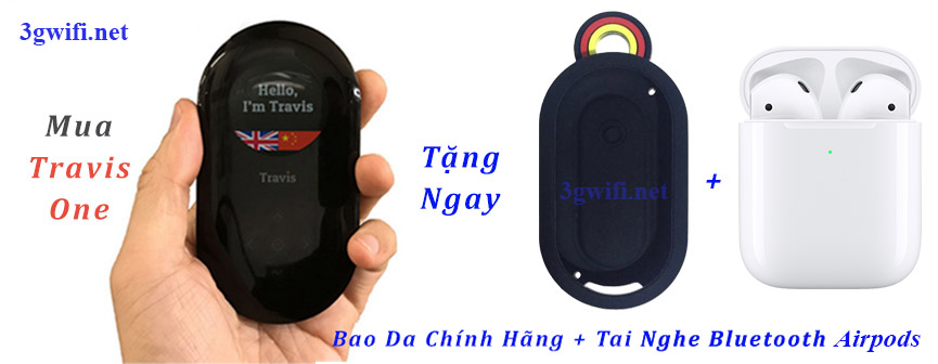 Máy phiên dịch Travis sản phẩm tặng kèm Máy phiên dịch Travis sản phẩm tặng kèm