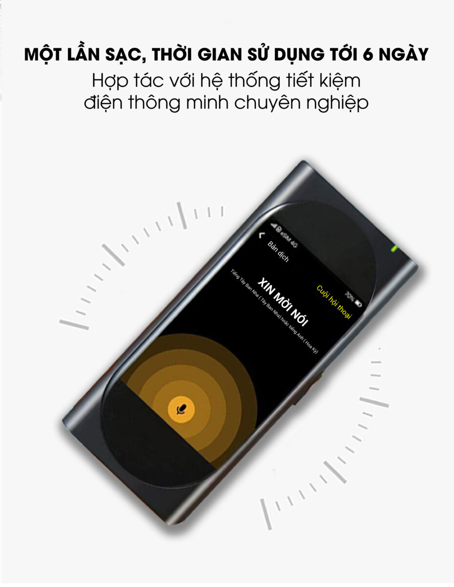 Máy Phiên Dịch Langogo Genesis sạc 1 lần dùng cho 6 ngày Máy Phiên Dịch Langogo Genesis sạc 1 lần dùng cho 6 ngày