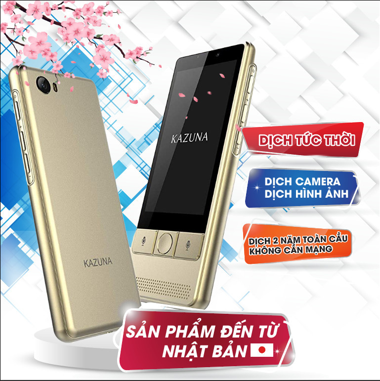Máy Phiên Dịch Kazuna ETalk 5 - Máy Phiên Dịch Sản Xuất Tại Nhật Bản - Công Ty Bán Máy Phiên Dịch Tốt Nhất Việt Nam
