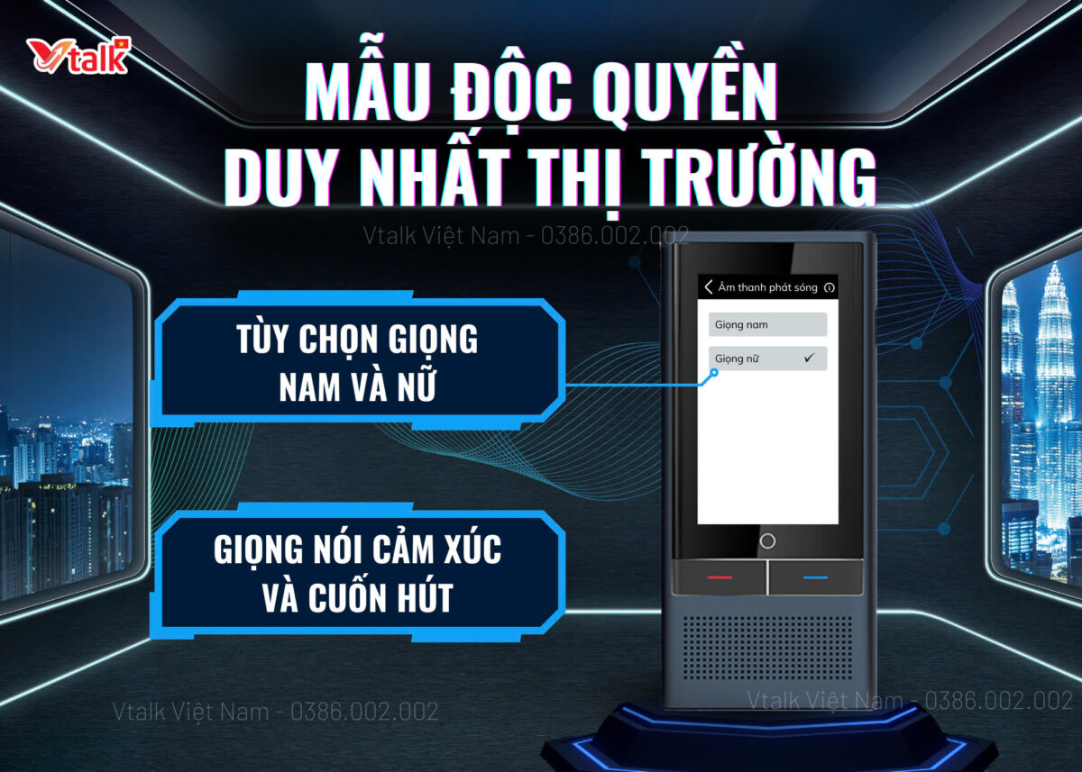 Máy Phiên Dịch VTalk Go+ 2024 mẫu độc quyền thị trường
