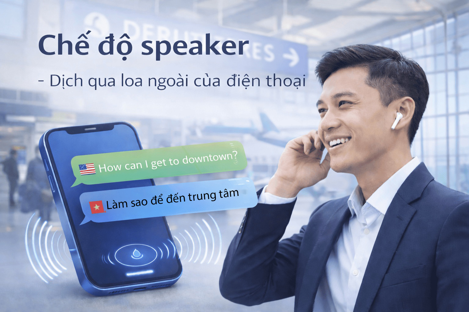 Tai Nghe Phiên Dịch M3 chế độ speaker Tai Nghe Phiên Dịch M3 chế độ speaker