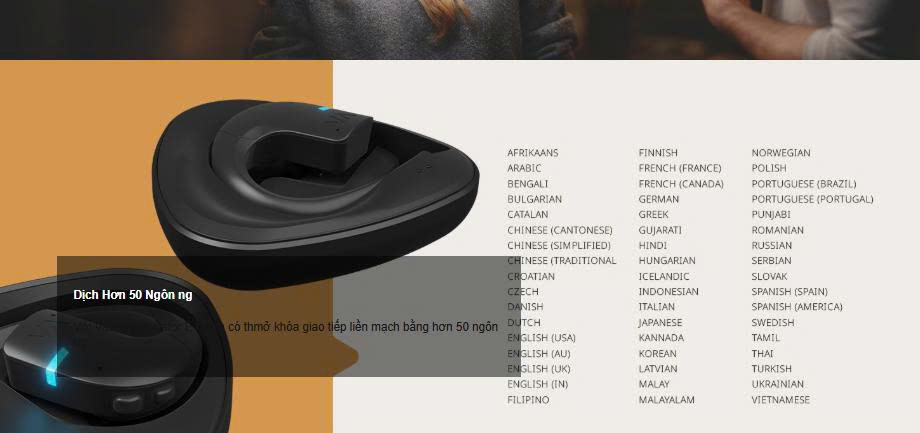 Vasco Translator E1 thông tin chức năng chức năng