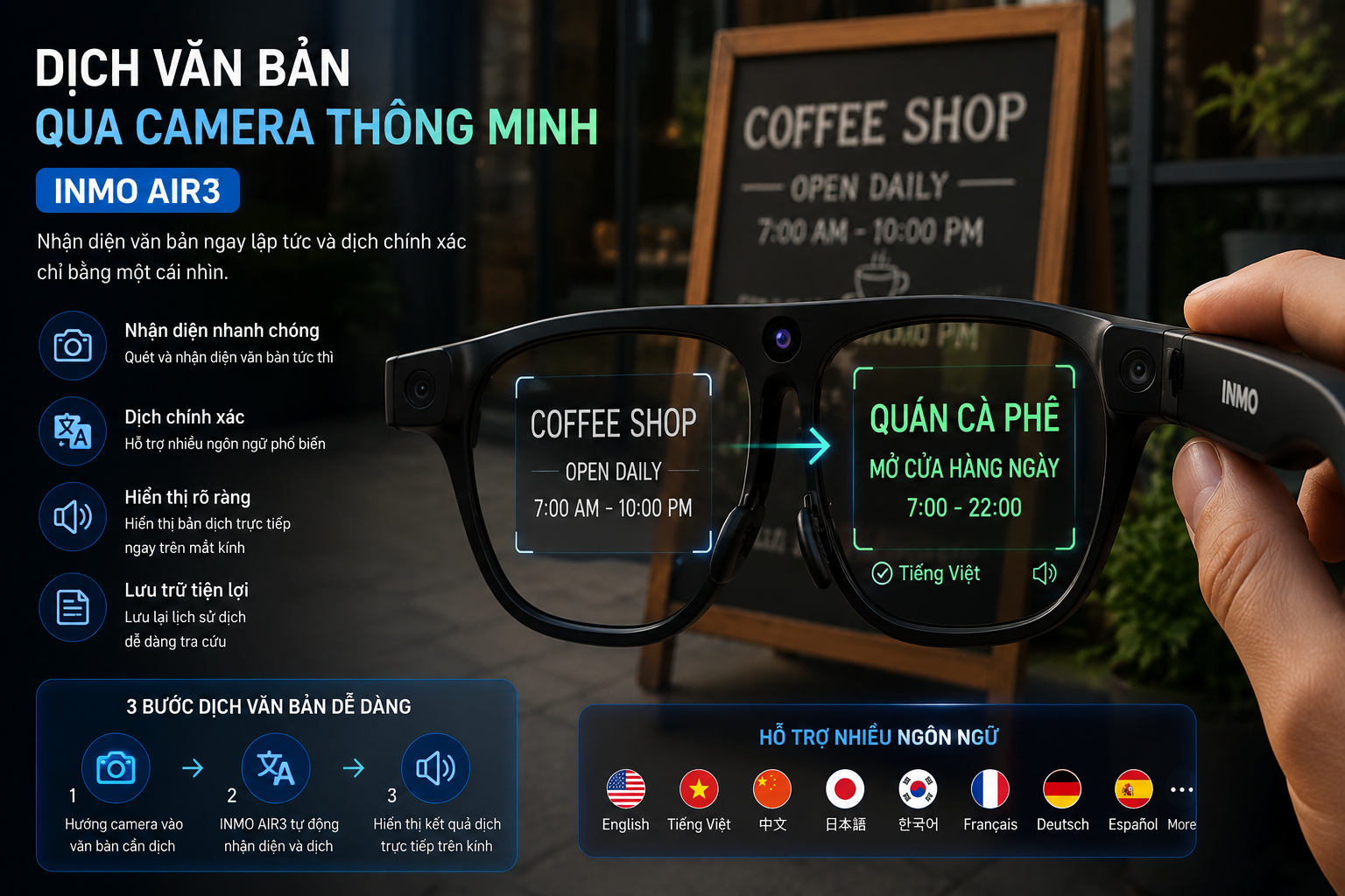 Kính Phiên Dịch INMO AIR3