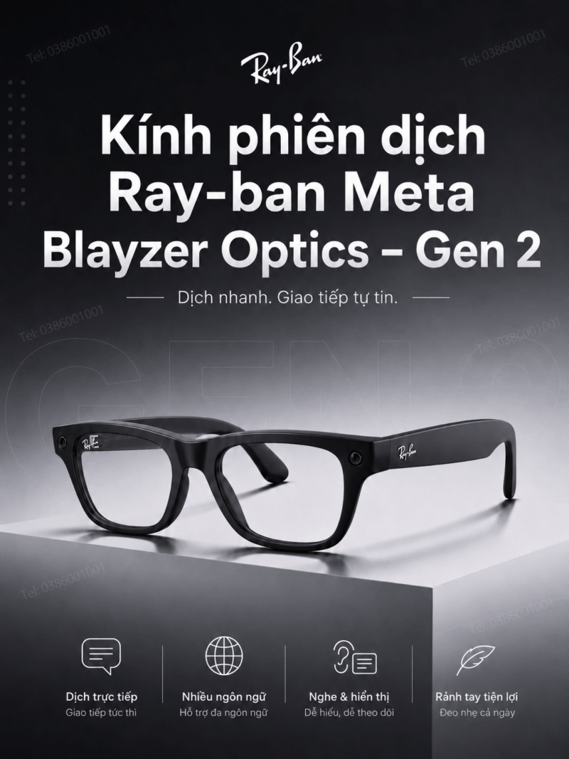 Ray-ban Meta Blayzer Optics Gen 2 2026: Đỉnh Cao Kính Thông Minh