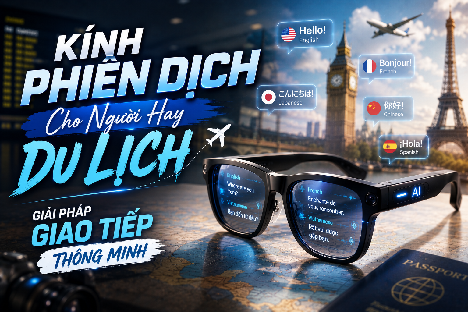 Kính Phiên Dịch Cho Người Hay Du Lịch – Giải Pháp Giao Tiếp Thông Minh