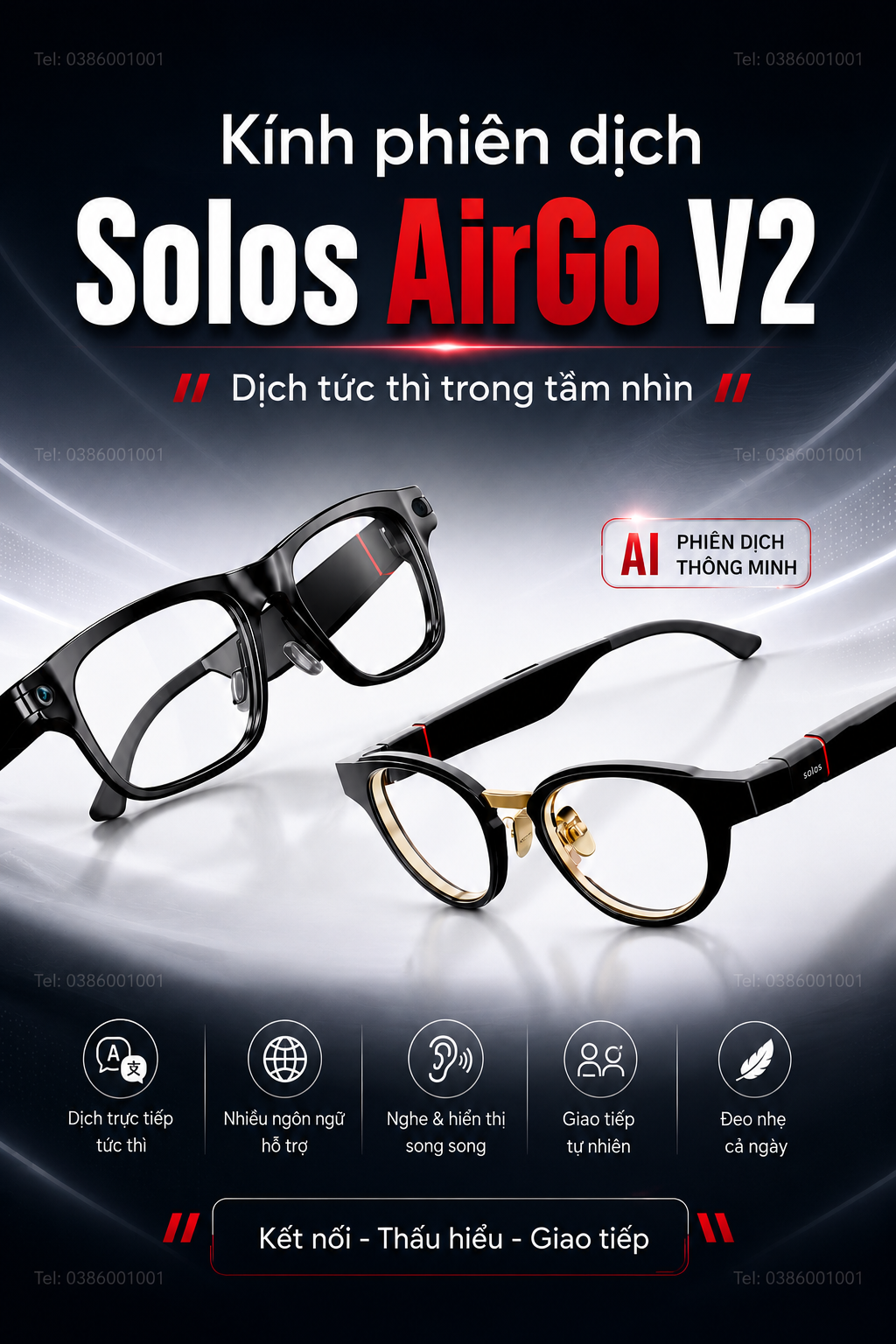 Kính Phiên Dịch Solos AirGo V2