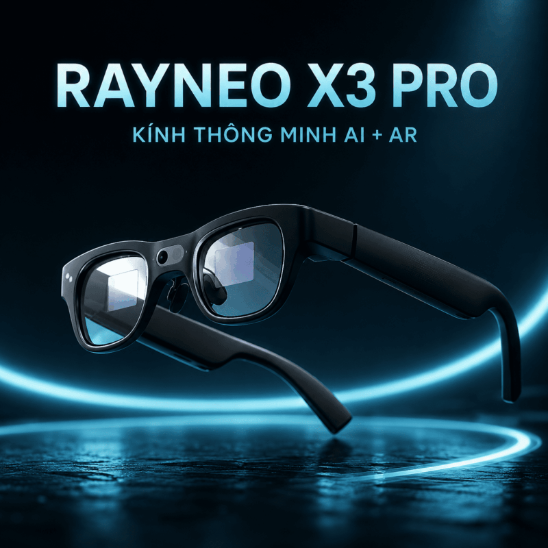 RayNeo X3 Pro – Kính Thông Minh AI+AR Phiên Dịch 14 Ngôn Ngữ