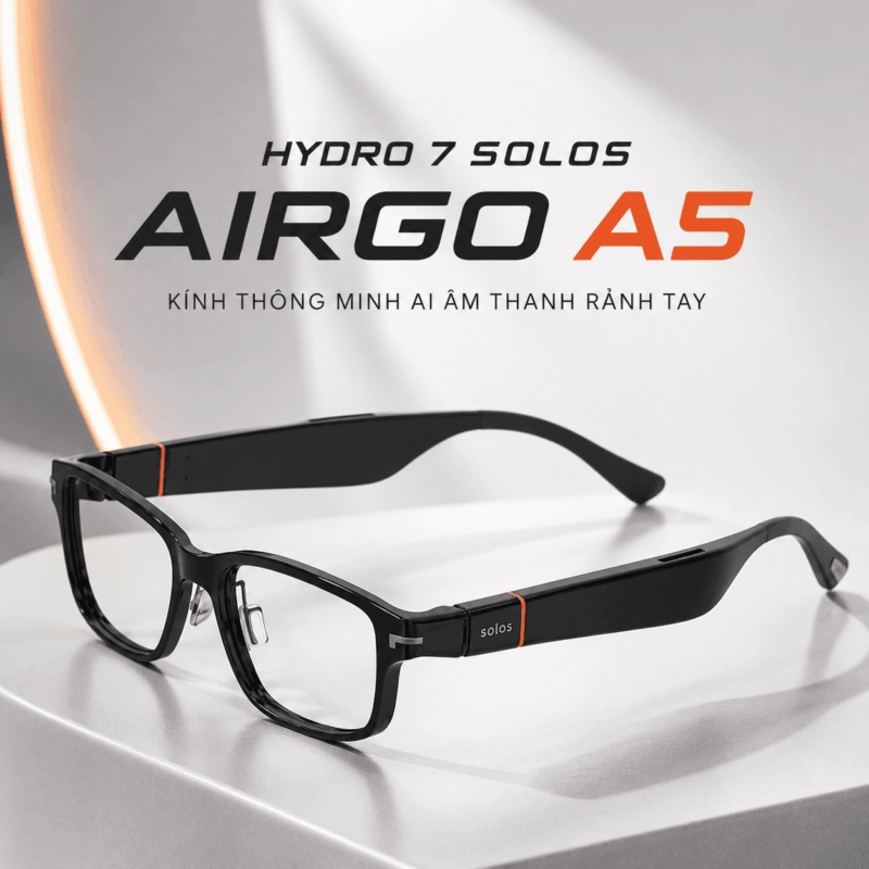 Solos AirGo V2 Prime – Kính Thông Minh AI Camera 16MP
