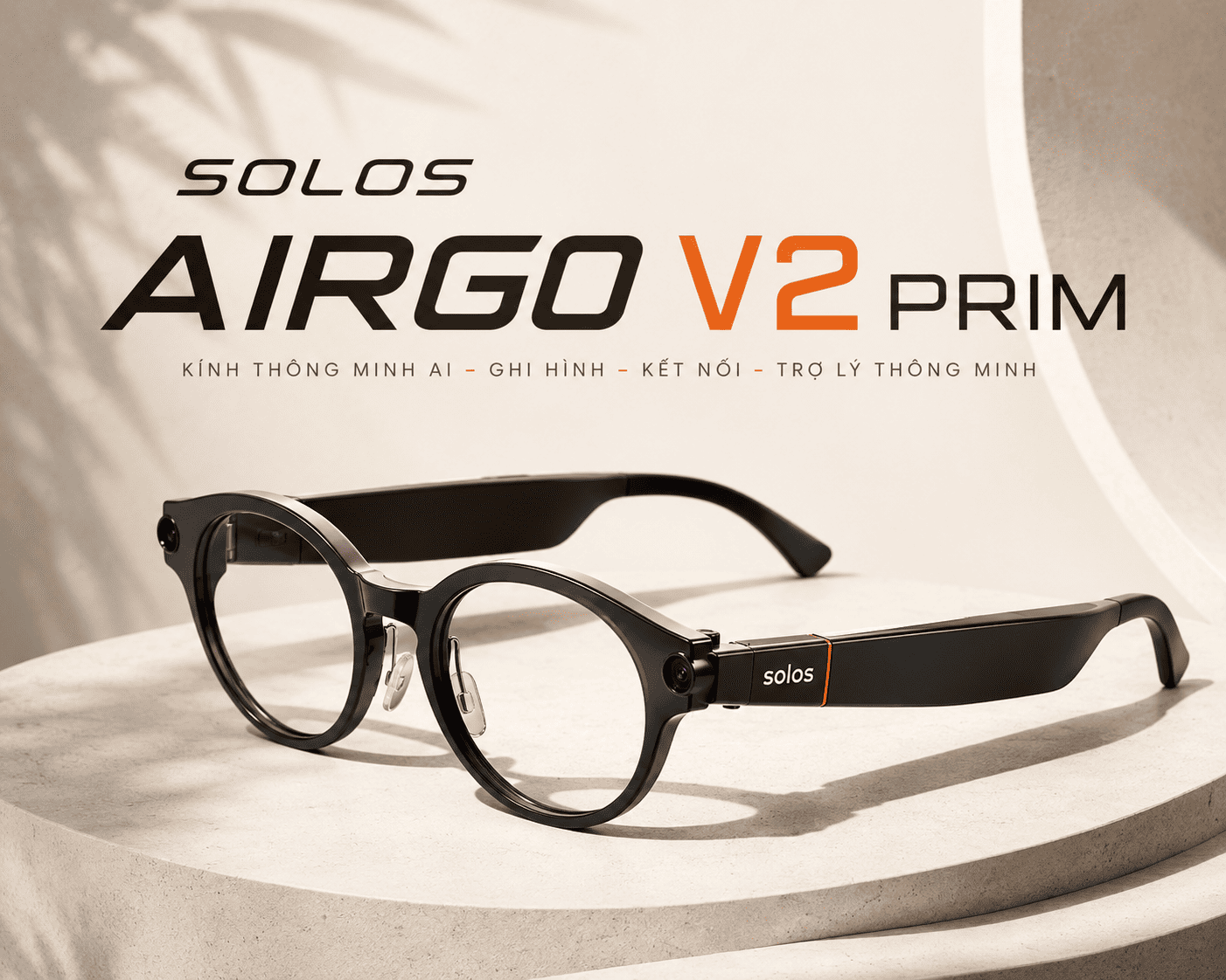 Solos AirGo V2 Prime – Kính Thông Minh AI Camera 16MP Solos AirGo V2 Prime – Kính Thông Minh AI Camera 16MP