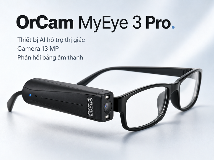 Thiết bị hỗ trợ thị giác OrCam MyEye 3 Pro – Đọc văn bản và nhận diện môi trường bằng AI