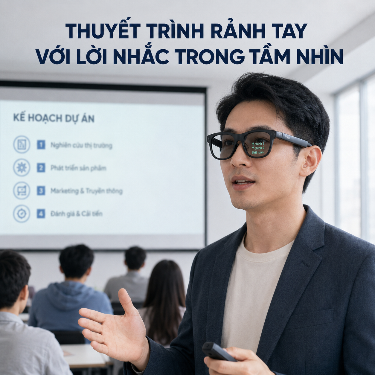 Review Kính Thông Minh Rokid Cho Giáo Viên, Trainer Và Người Thuyết Trình
