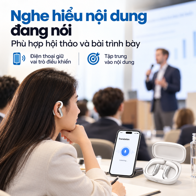 LiveTalk AI Translation Earbuds