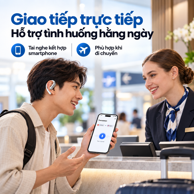 LiveTalk AI Translation Earbuds