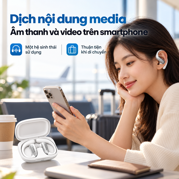 LiveTalk AI Translation Earbuds